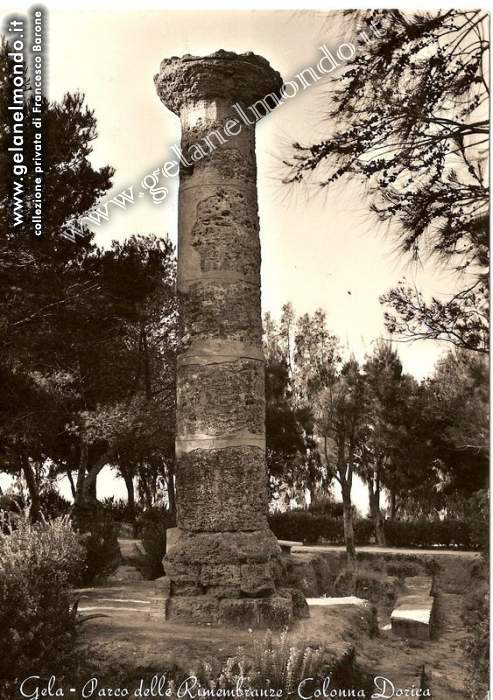 parco delle rimembranze - colonna dorica - anni 50