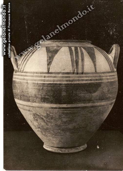 museo - vaso geometrico di fabbrica gelese VII sec. a.c.