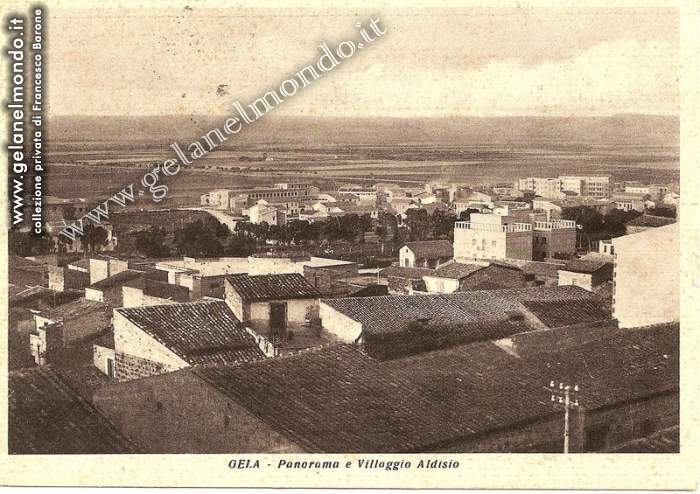 panorama villaggio aldisio - anni 50