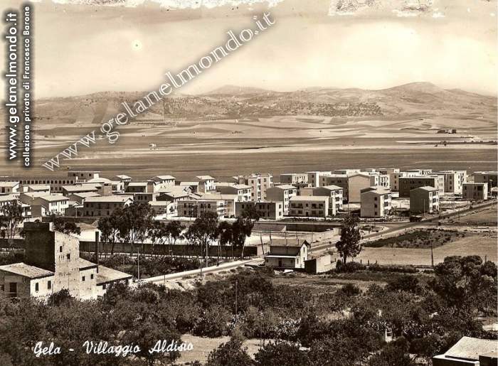 panorama villaggio aldisio -  anni 50