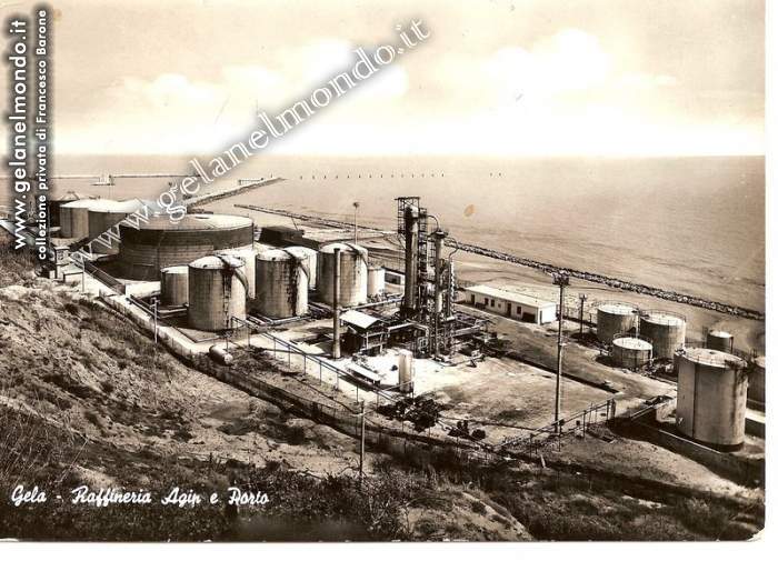raffinerie agip e porto - anni 50