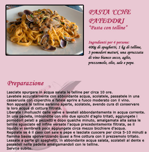 Pasta con telline